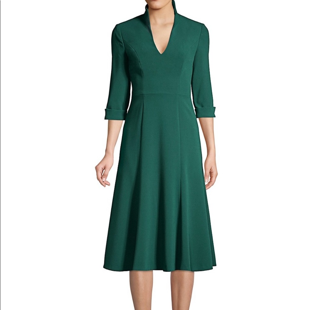 NWOT Black Halo Womens Green Kensington Dress Size 0